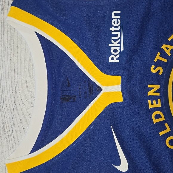 Nike Golden State Warriors Icon Edition Jersey Blue/White/Yellow Size XL NWT - Picture 3 of 12